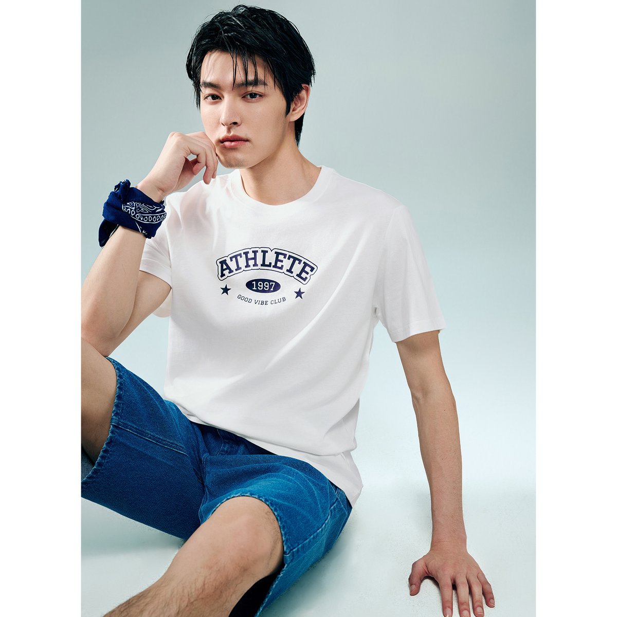 Men's Cotton Jersey Crew‑Neck Print Tee - Giordano Online