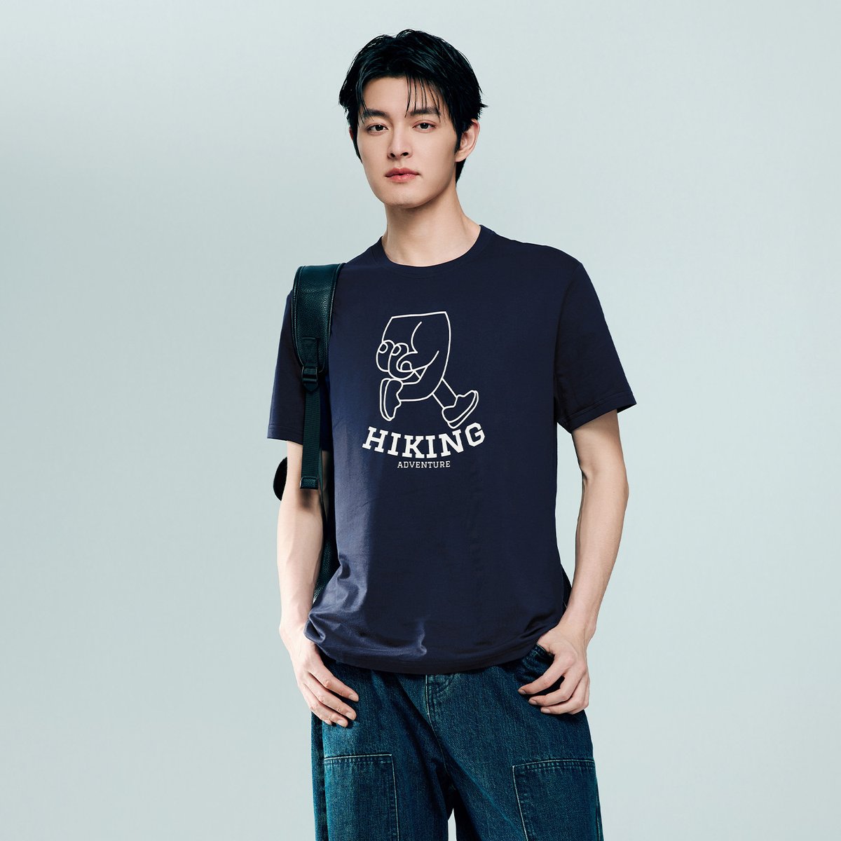 Men's Cotton Jersey Crew‑Neck Print Tee - Giordano Online