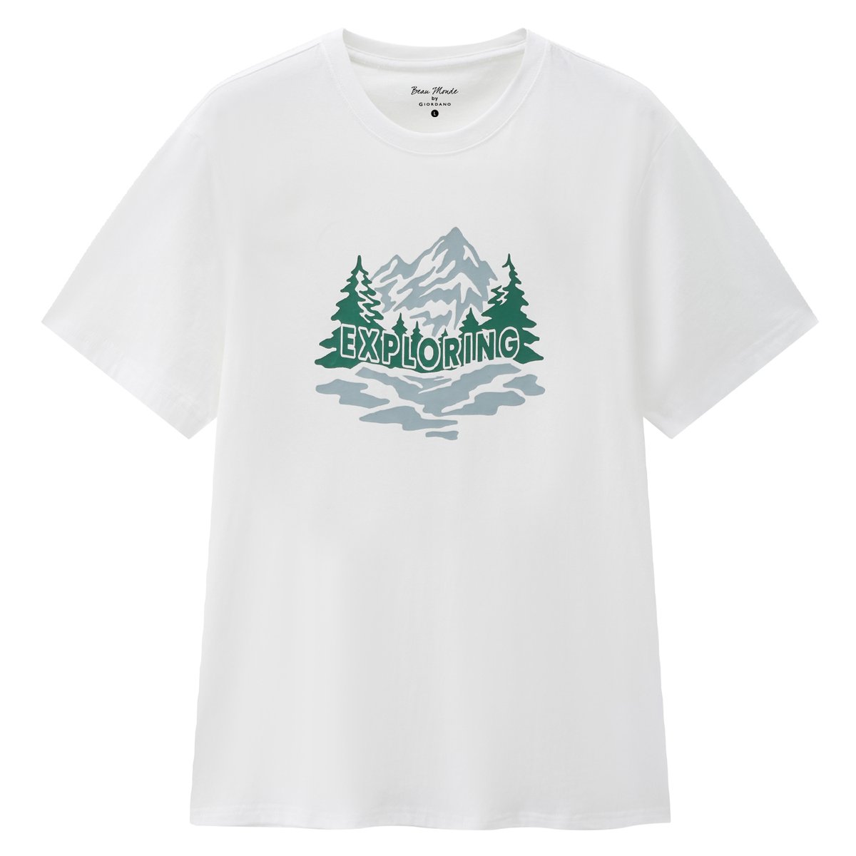 Men's Cotton Jersey Crew‑Neck Print Tee - Giordano Online