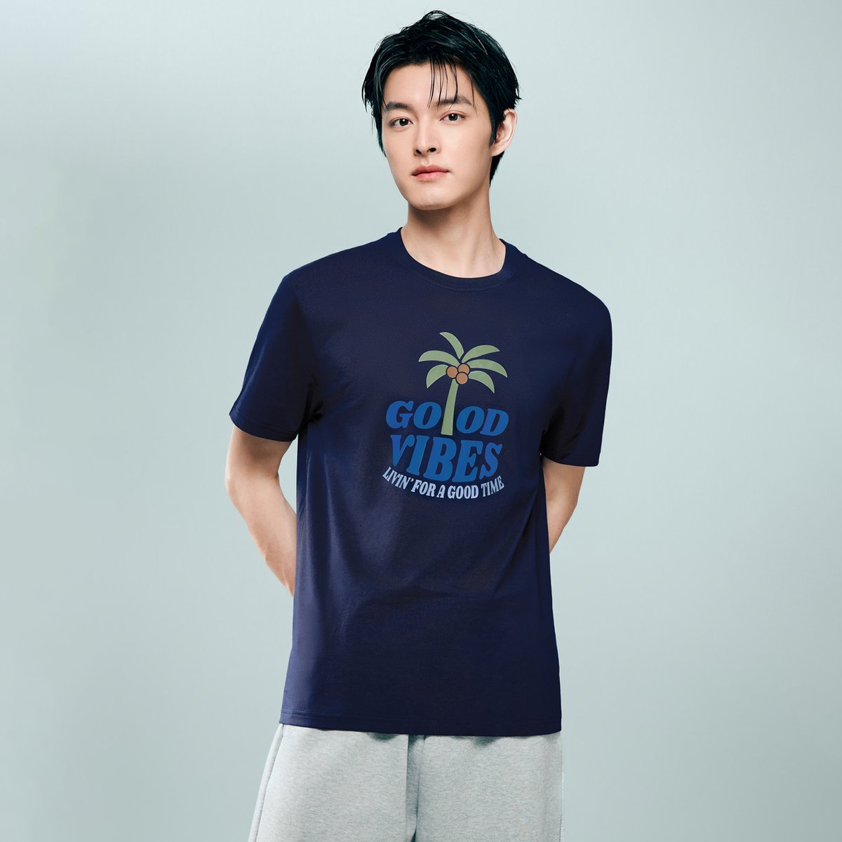 Men's Cotton Jersey Crew‑Neck Print Tee - Giordano Online