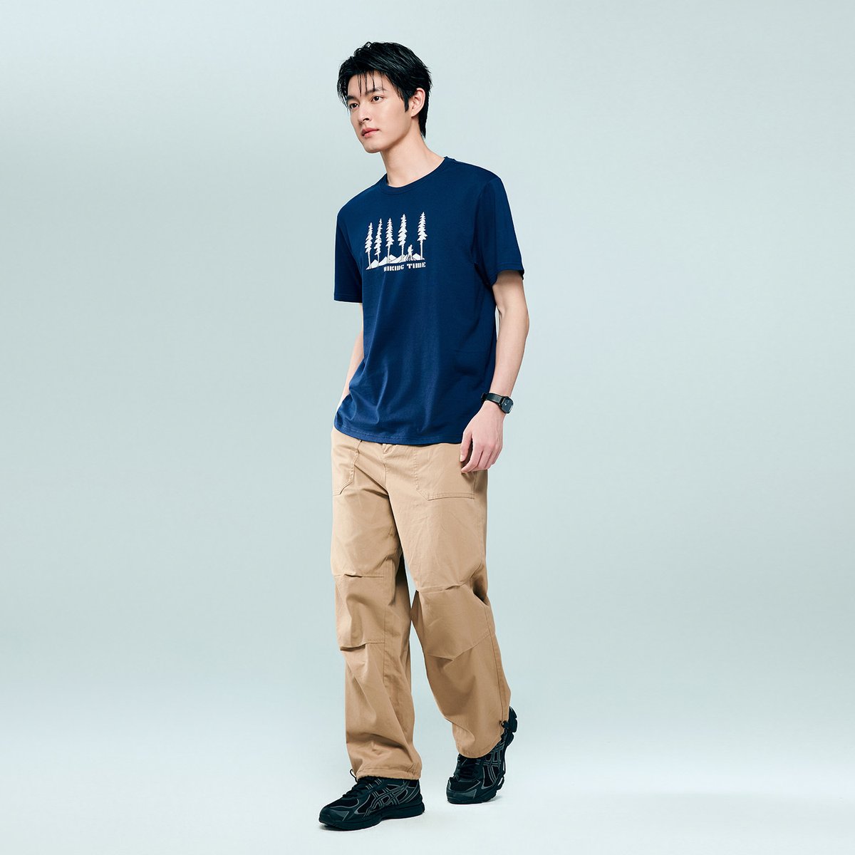 Men's Cotton Jersey Crew‑Neck Print Tee - Giordano Online