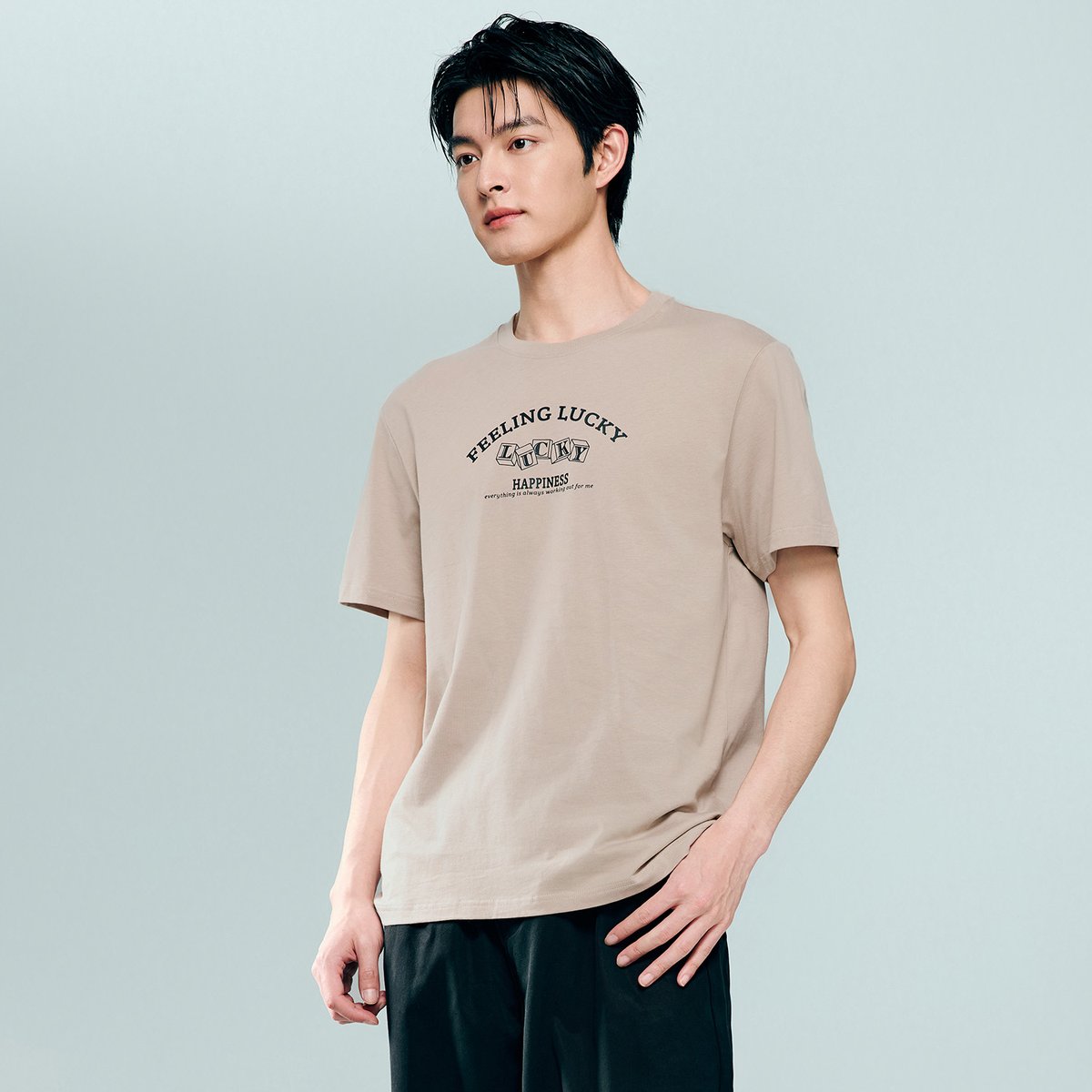 Men's Cotton Jersey Crew‑Neck Print Tee - Giordano Online