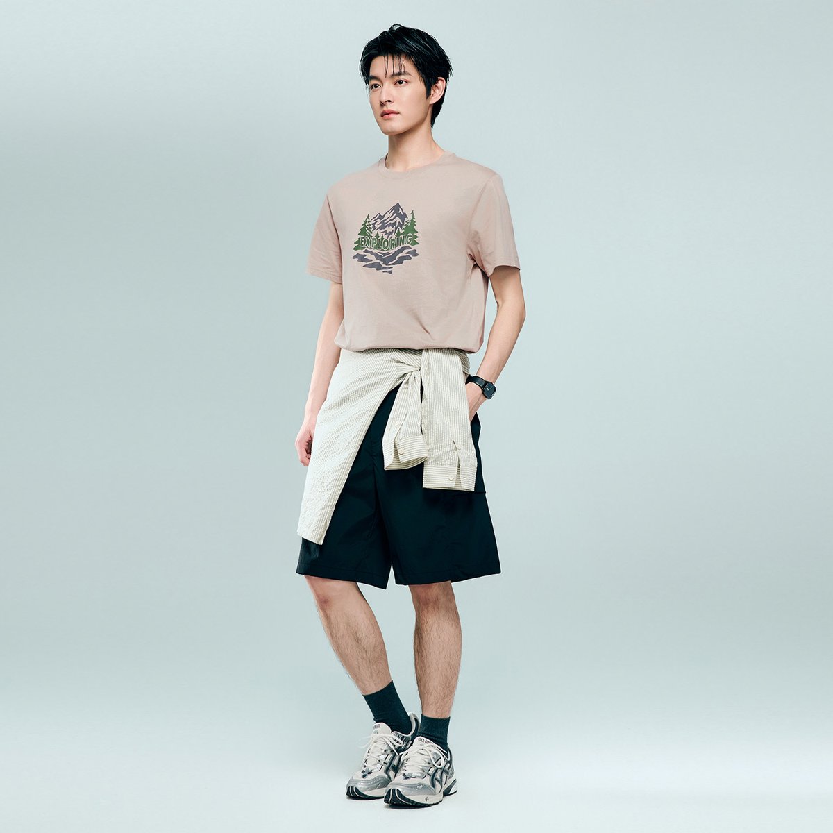 Men's Cotton Jersey Crew‑Neck Print Tee - Giordano Online