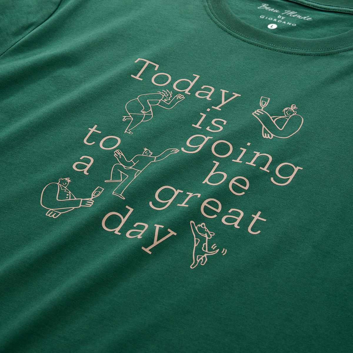 Men's Cotton Jersey Crew‑Neck Print Tee - Giordano Online