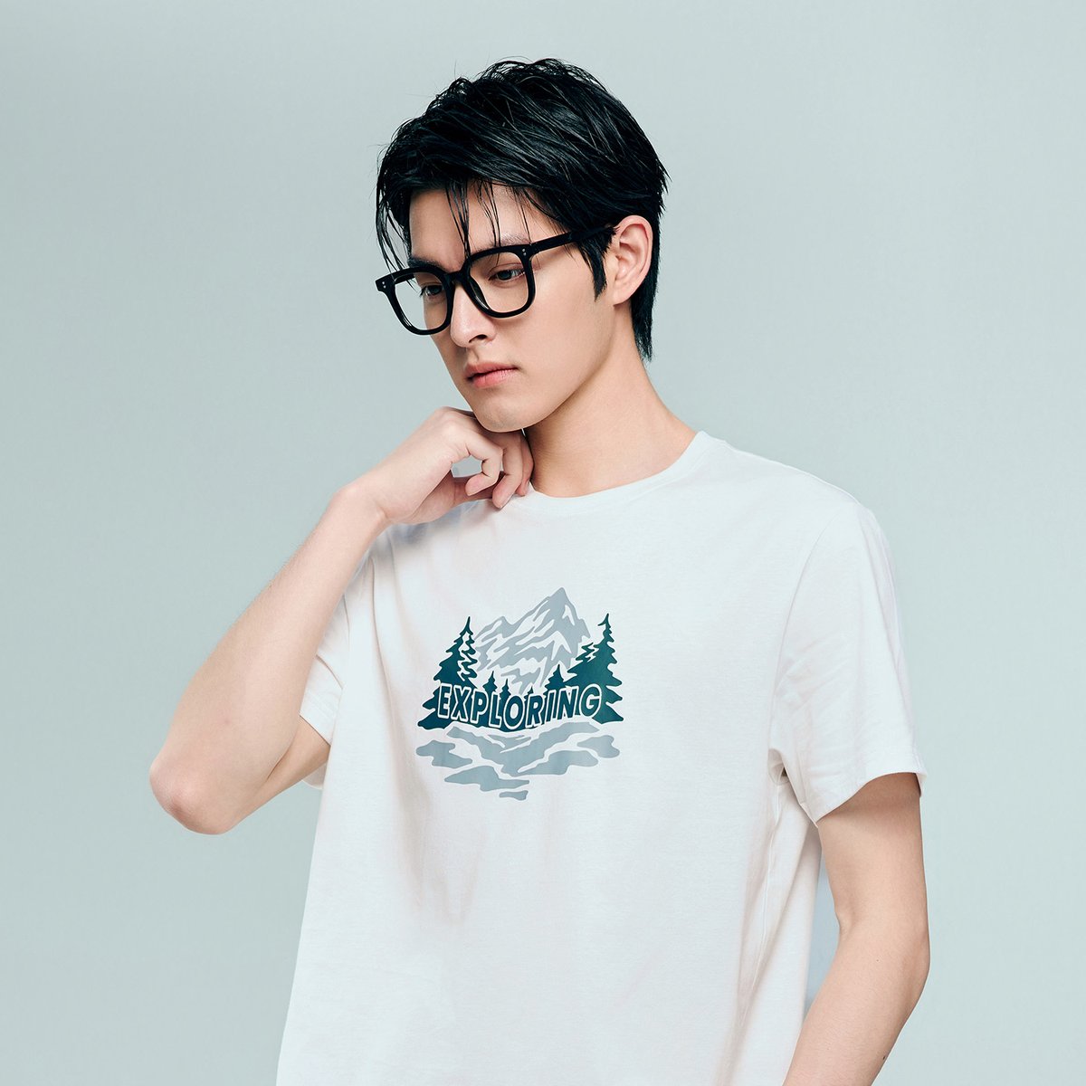 Men's Cotton Jersey Crew‑Neck Print Tee - Giordano Online