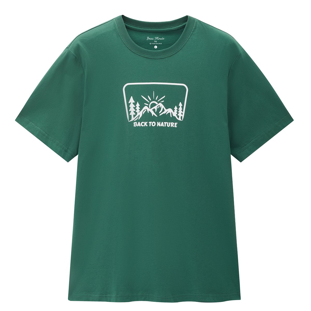 Men's Cotton Jersey Crew‑Neck Print Tee - Giordano Online