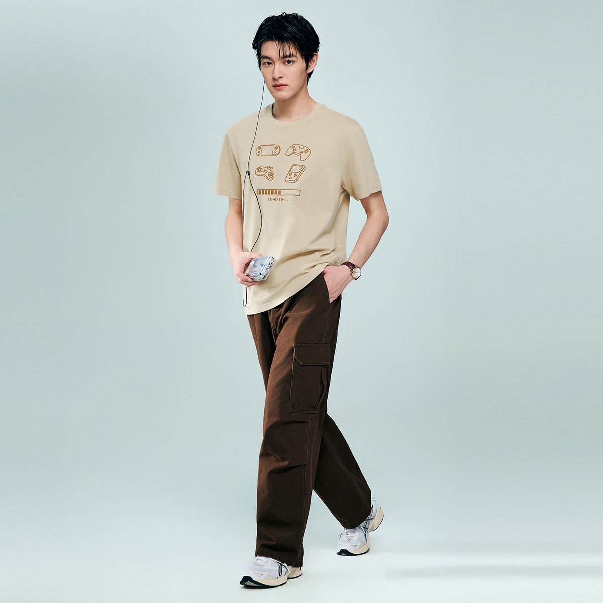 Men's Cotton Jersey Crew‑Neck Print Tee - Giordano Online