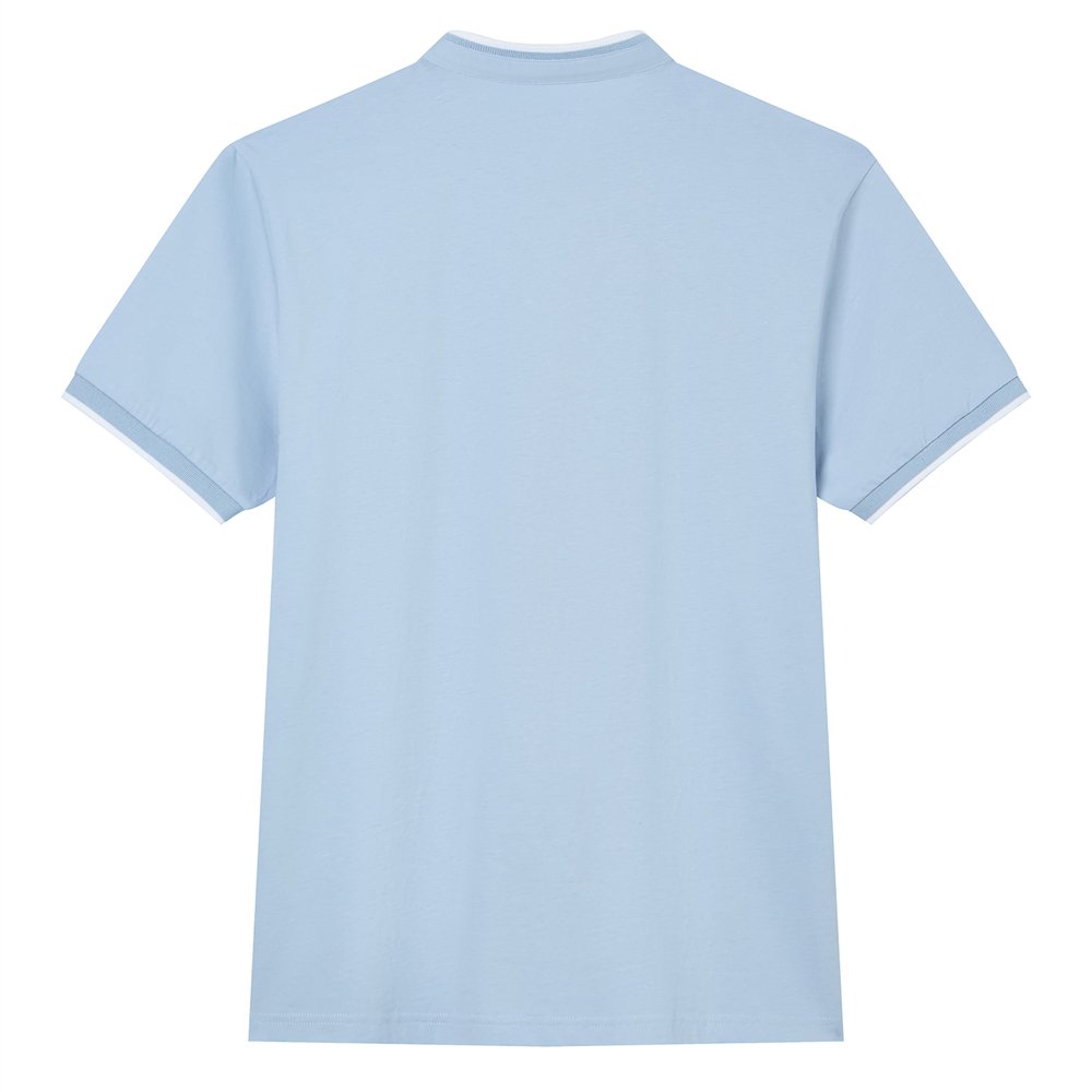 Men's Cotton Jersey Henley Short Sleeve Slim Fit Tee - Giordano Online