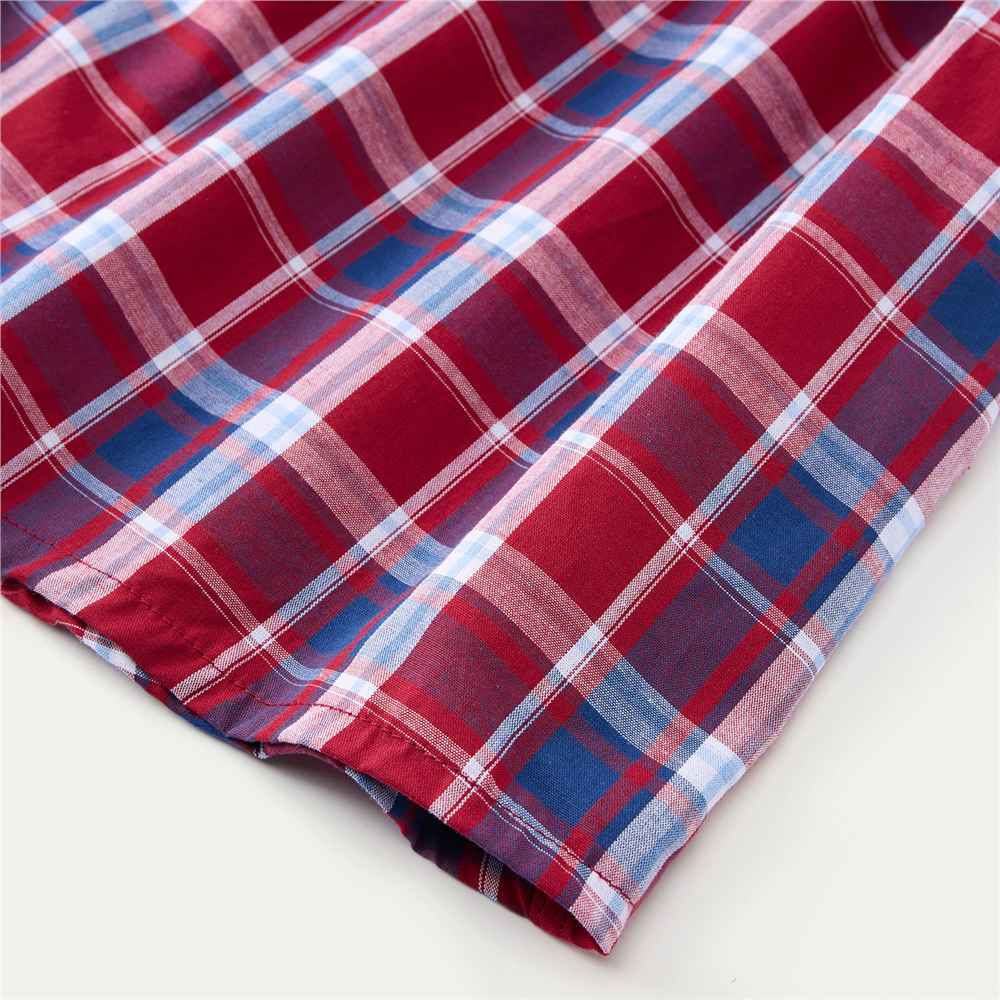 Men's Cotton Poplin Boxers - 3 Pack - Red - Giordano