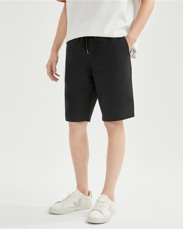 Men's Cotton Twill Mid Rise Shorts - Giordano Online