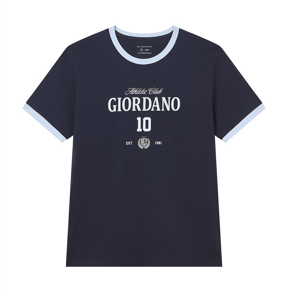 Men's Crew Neck Print Tee - Giordano Online