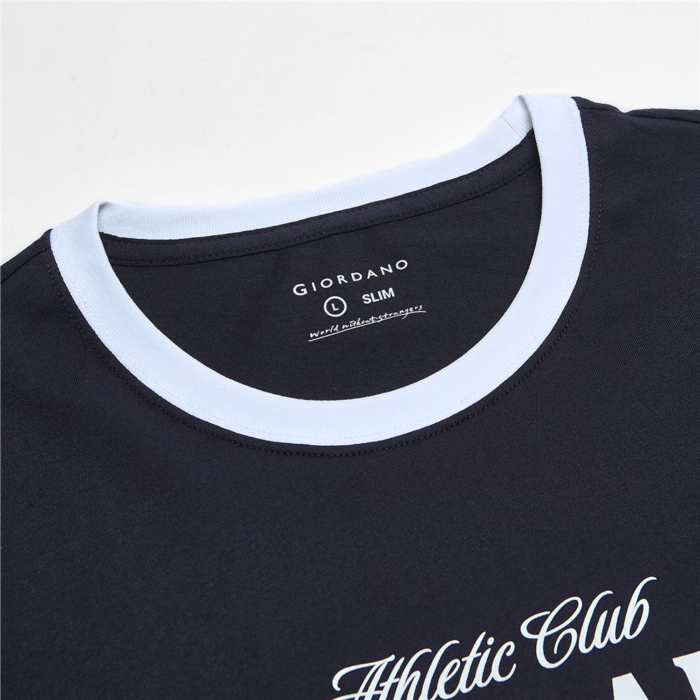 Men's Crew Neck Print Tee - Giordano Online