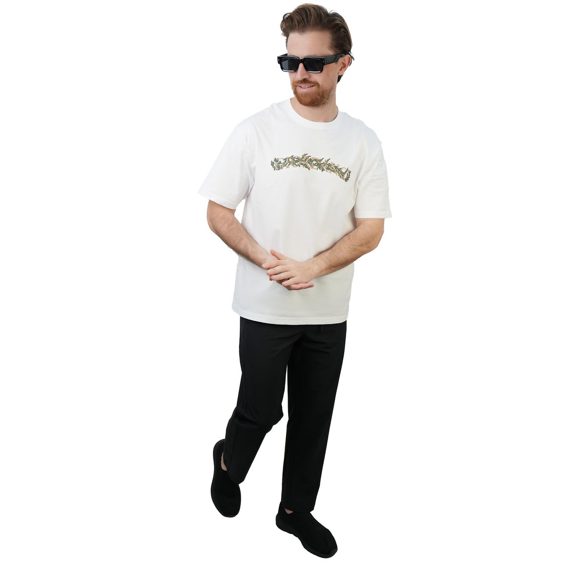 Men’s Crew Neck Short Sleeve Relax Fit Print Tee - Giordano Online