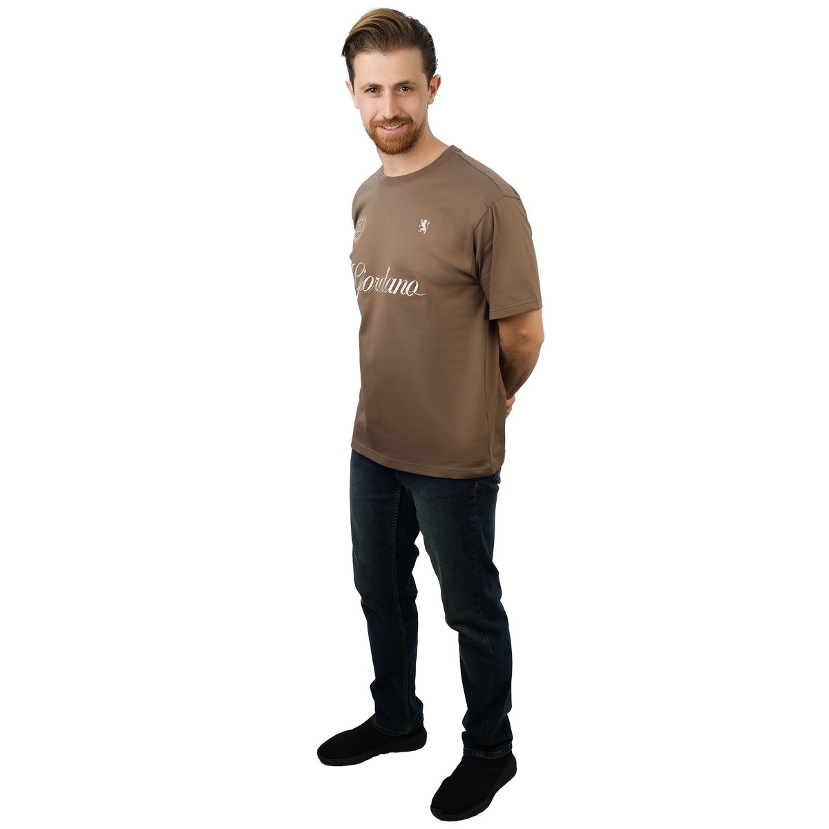 Men’s Crew Neck Short Sleeve Relax Fit Print Tee - Giordano Online
