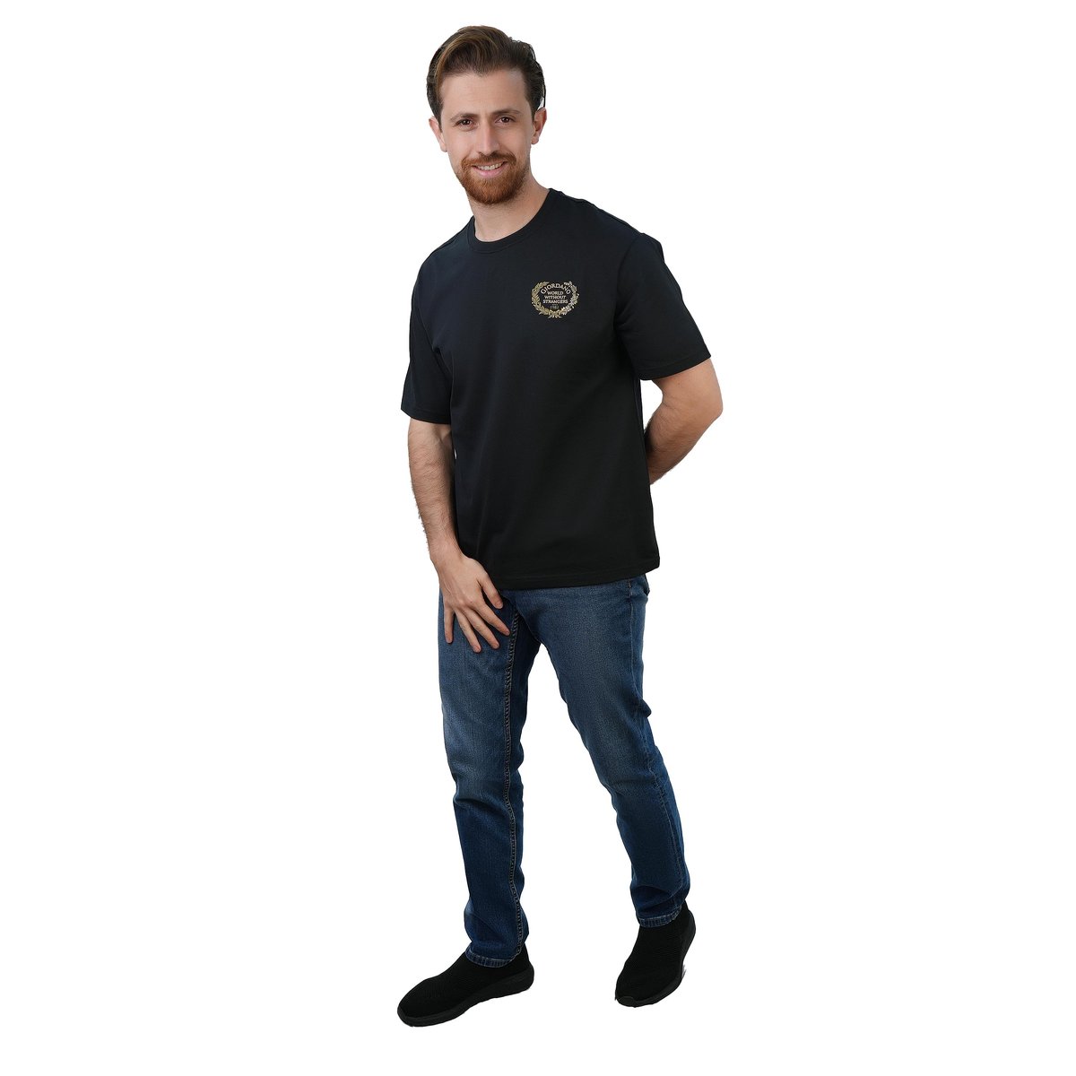 Men’s Crew Neck Short Sleeve Relax Fit Print Tee - Giordano Online