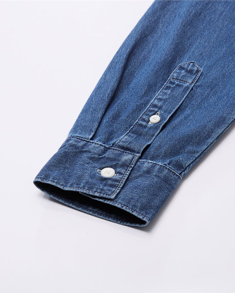 Men's Denim Relax Fit Shirt - Giordano Online