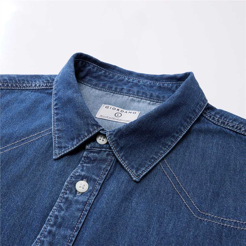 Men's Denim Relax Fit Shirt - Giordano Online