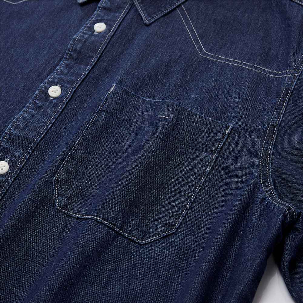 Men's Denim Relax Fit Shirt - Giordano Online