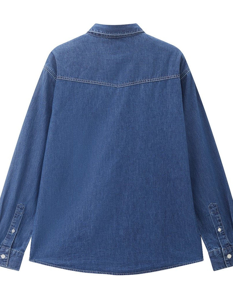 Men's Denim Relax Fit Shirt - Giordano Online