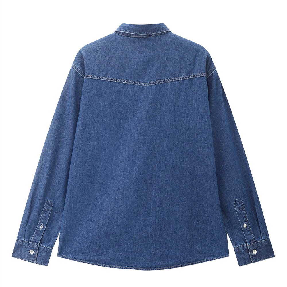 Men's Denim Relax Fit Shirt - Giordano Online