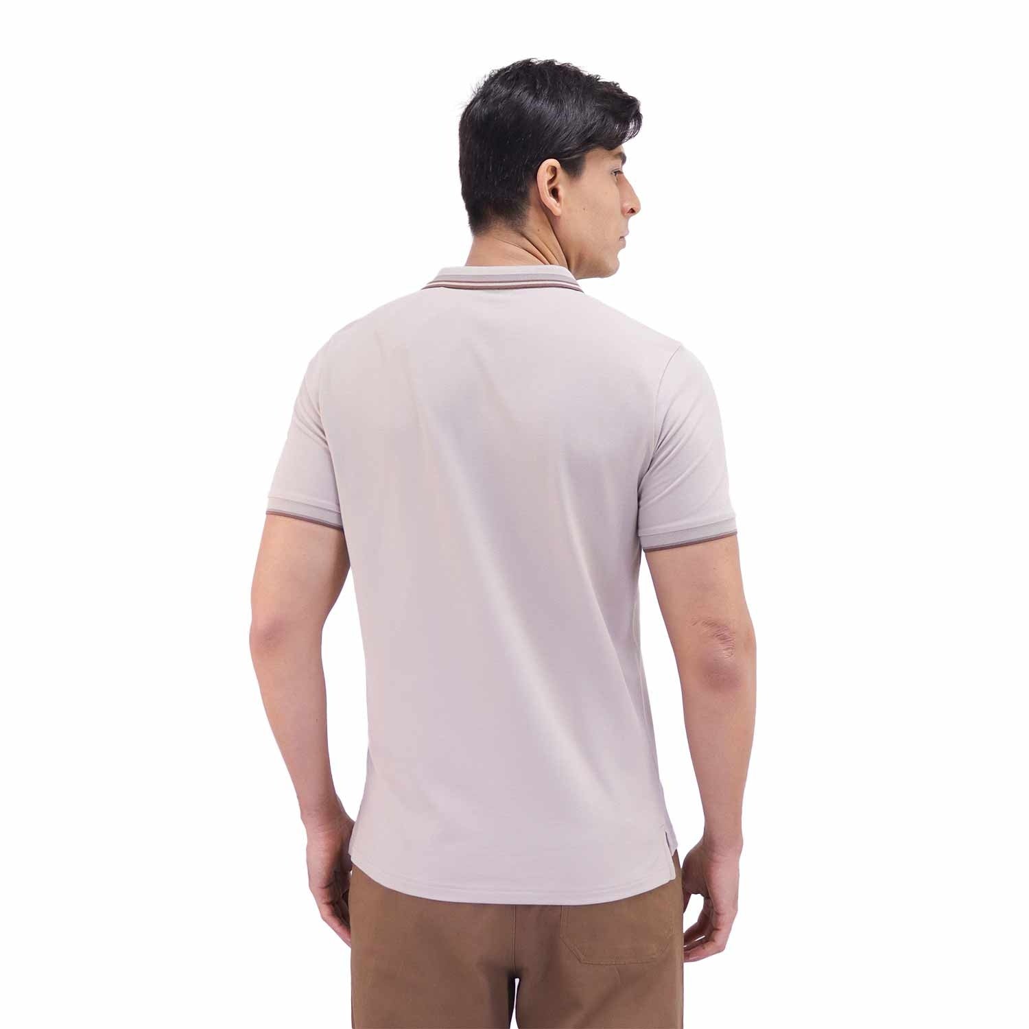 Men's Eagle Printed Solid Polo - Giordano Online