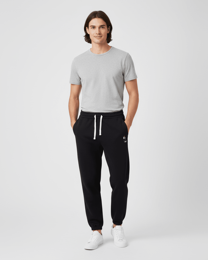 Men's French Terry Mid - Rise Oversized Elastic Waist Jogger - Giordano Online