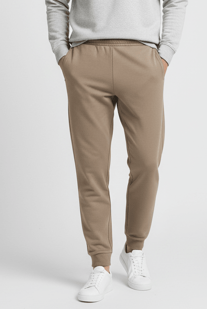 Men's French Terry Mid Rise Slim Taper Jogger - Giordano Online