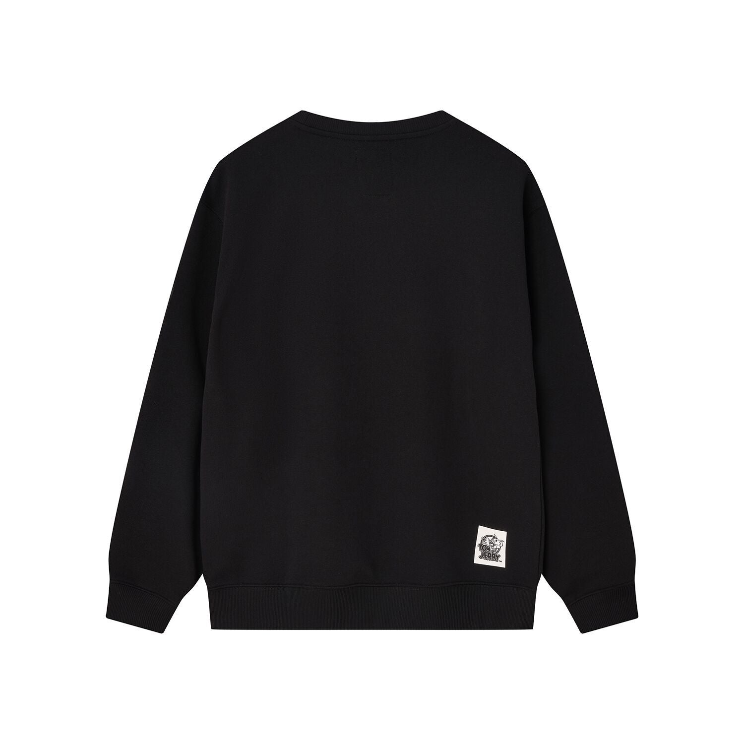 Men’s French Terry Relaxed Fit Pullover - Tom & Jerry - Black - Giordano