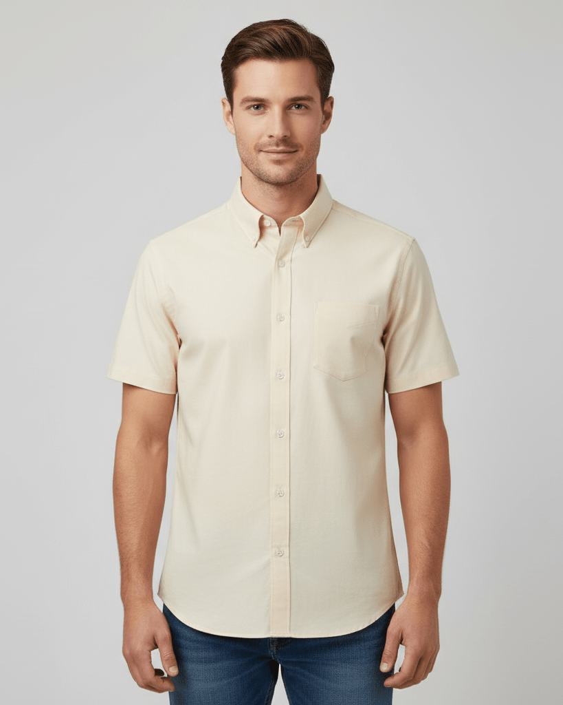 Men's Half Sleeve Wrinkle Free Shirt - Giordano Online