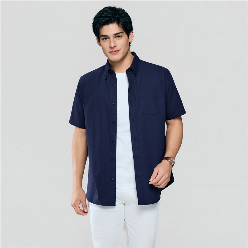 Men's Half Sleeve Wrinkle Free Shirt - Giordano Online