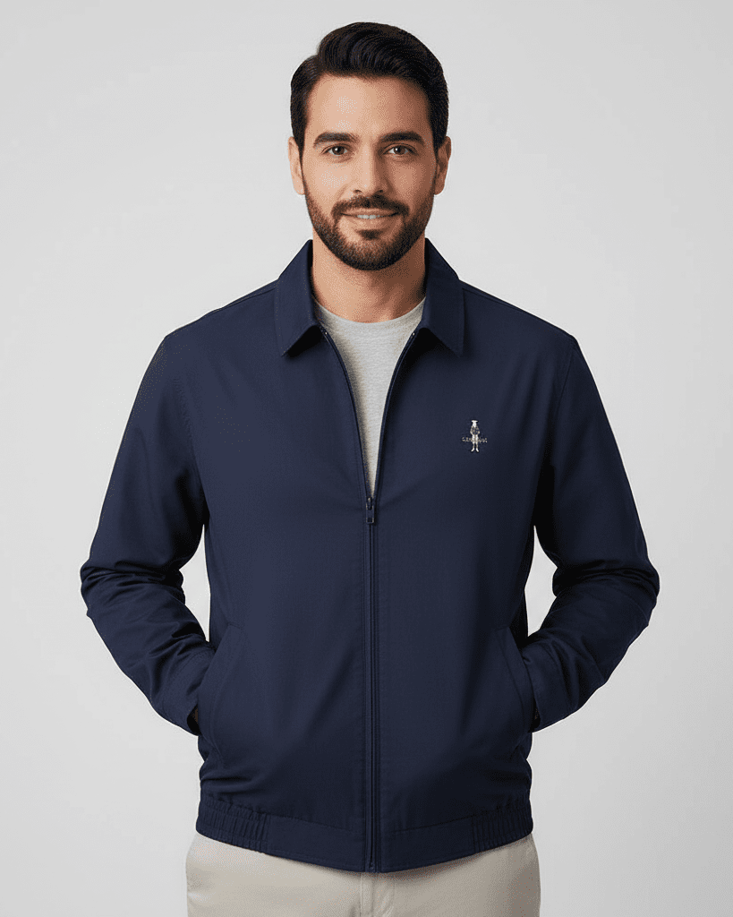 Men's Lightweight Embroidered Windbreaker Jacket - Giordano Online