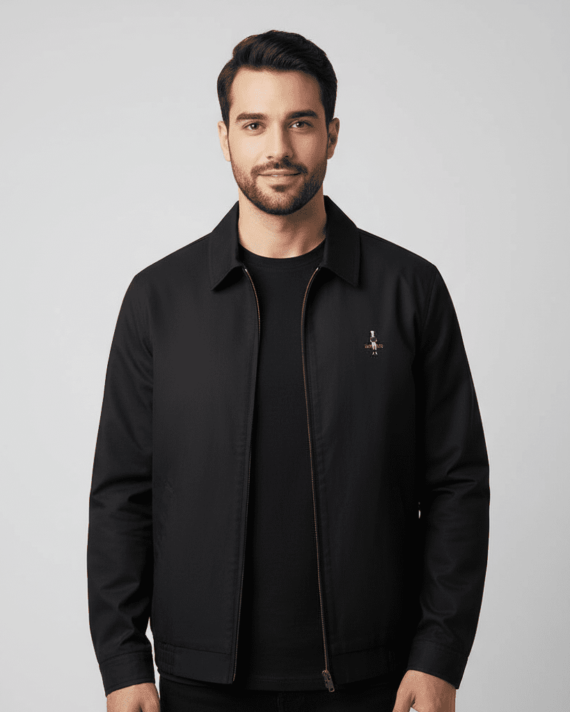 Men's Lightweight Embroidered Windbreaker Jacket - Giordano Online