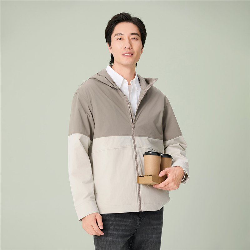 Men’s Lightweight Water‑Repellent Full‑Zip Windbreaker - Giordano Online