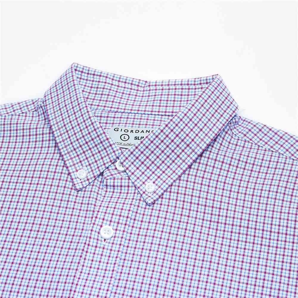 Men's Lion Oxford Slim Long Sleeve Shirt - Giordano Online