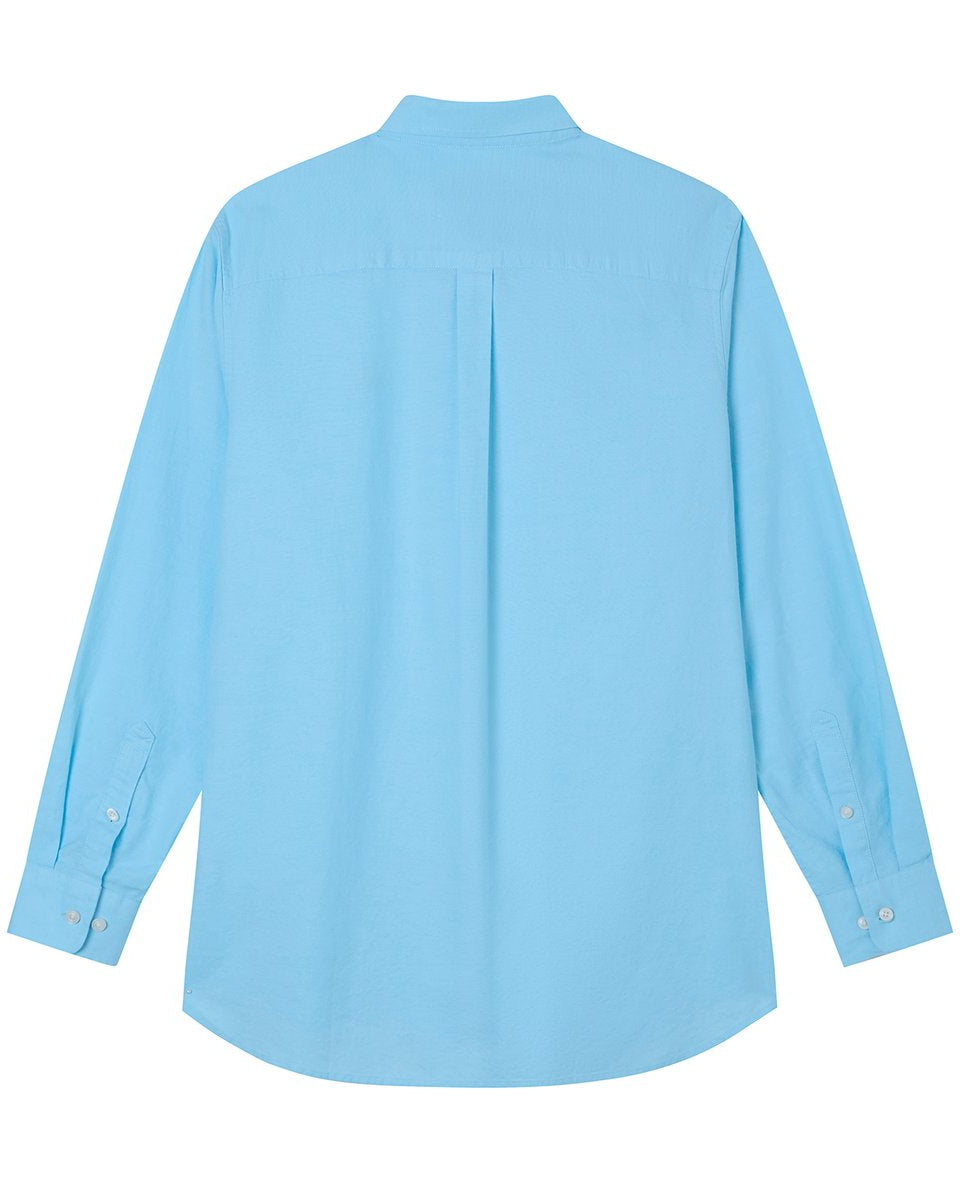 Men's Lion Oxford Slim Long Sleeve Shirt - Giordano Online