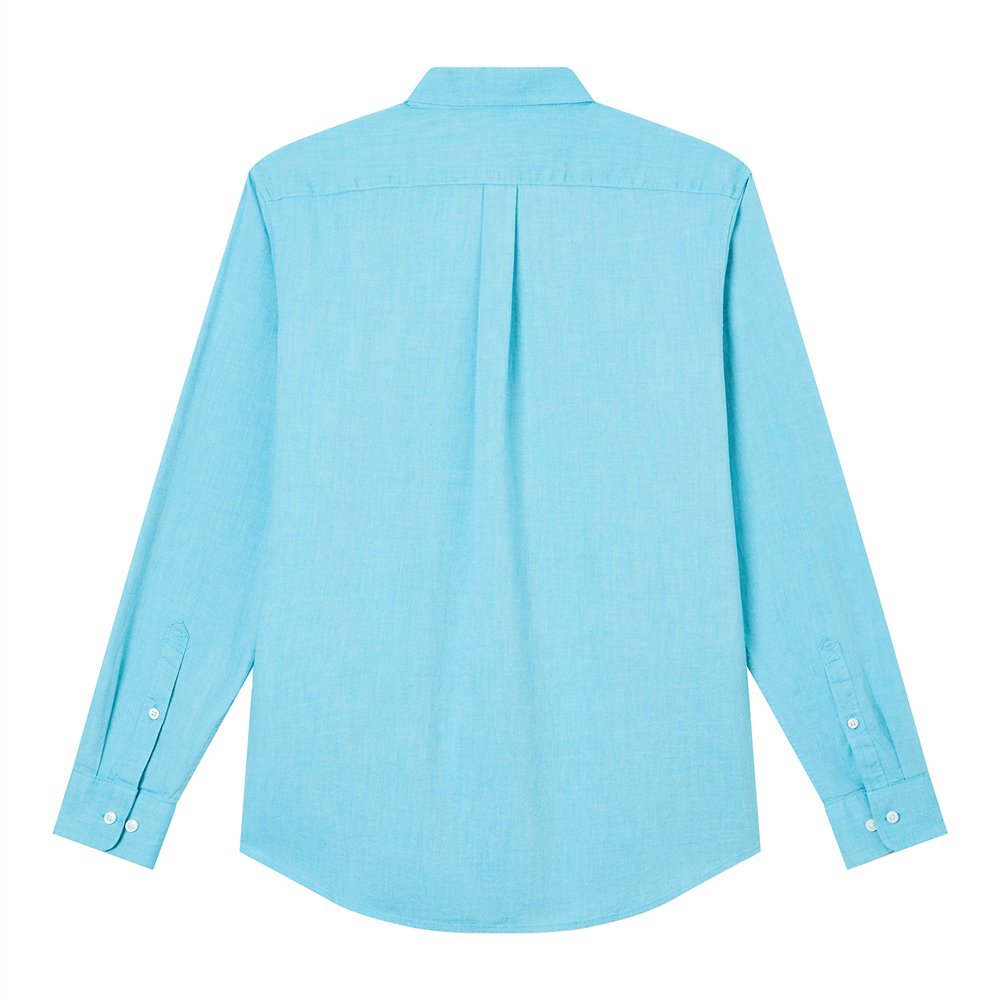 Men's Lion Oxford Slim Long Sleeve Shirt - Giordano Online