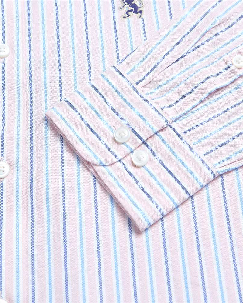 Men's Lion Oxford Slim Long Sleeve Shirt - Giordano Online