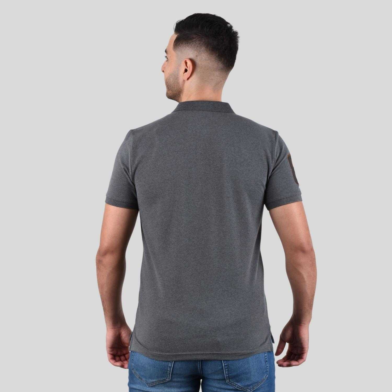 Men's Lion Polo - Grey - Giordano Online