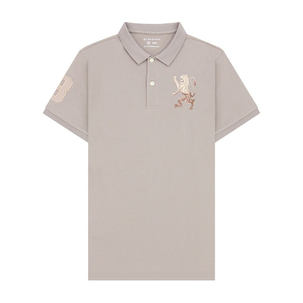 Men's Lion Polo - Khaki - Giordano Online