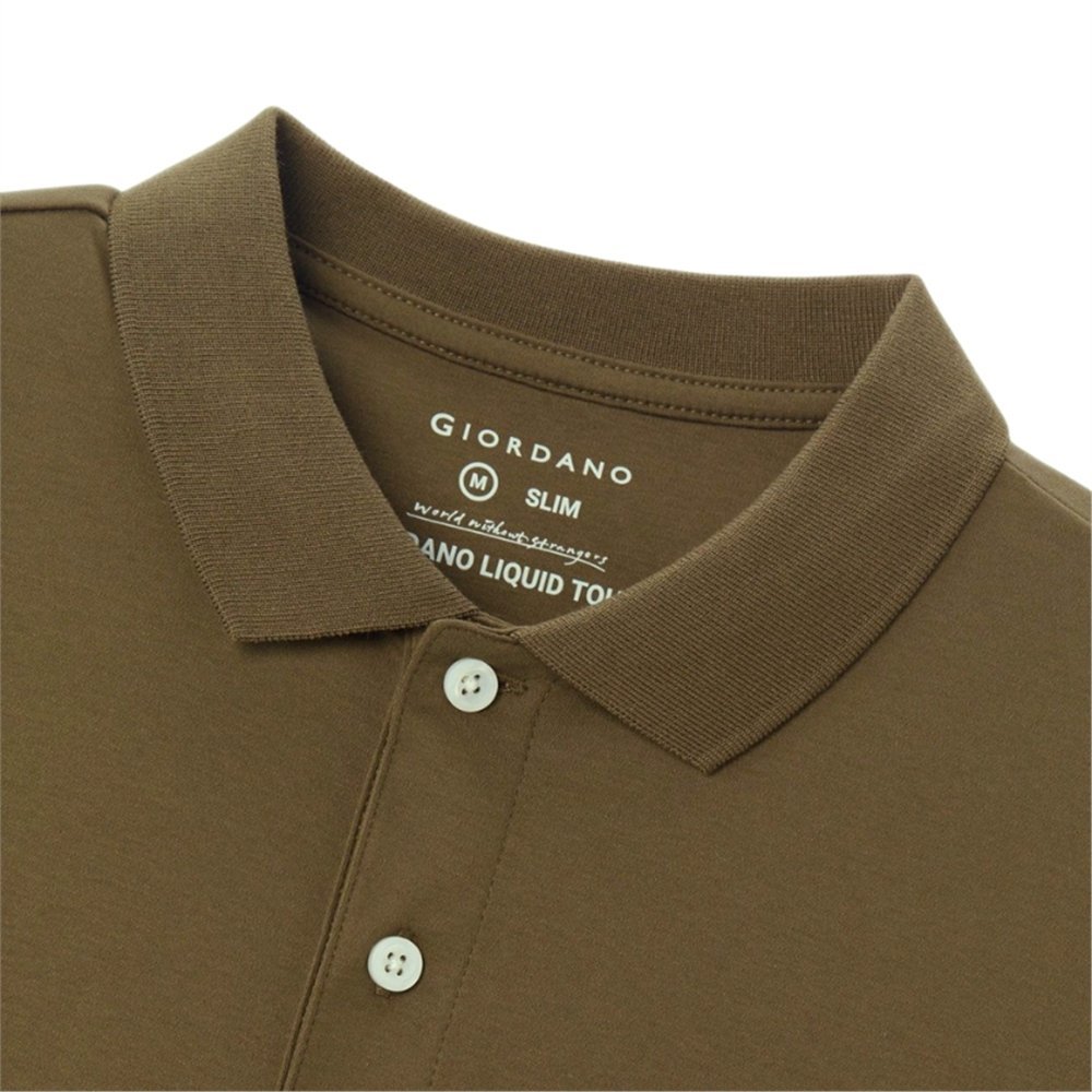 Men’s Liquid Touch Cotton Interlock Polo - Giordano Online