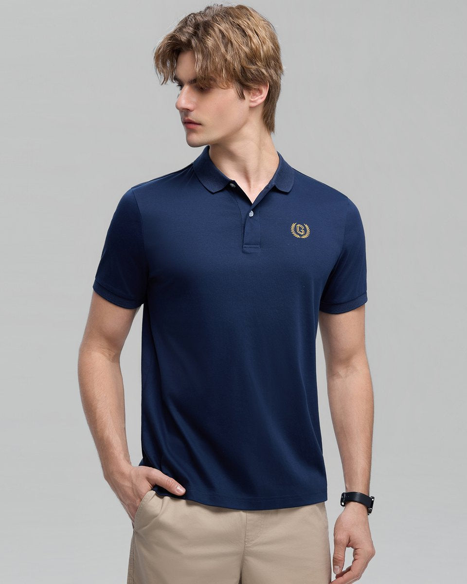 Men’s Liquid Touch Slim Fit Cotton Interlock Polo - Giordano Online