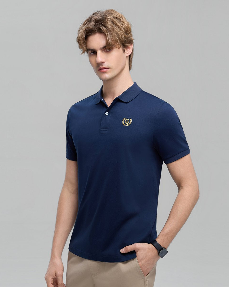 Men’s Liquid Touch Slim Fit Cotton Interlock Polo - Giordano Online