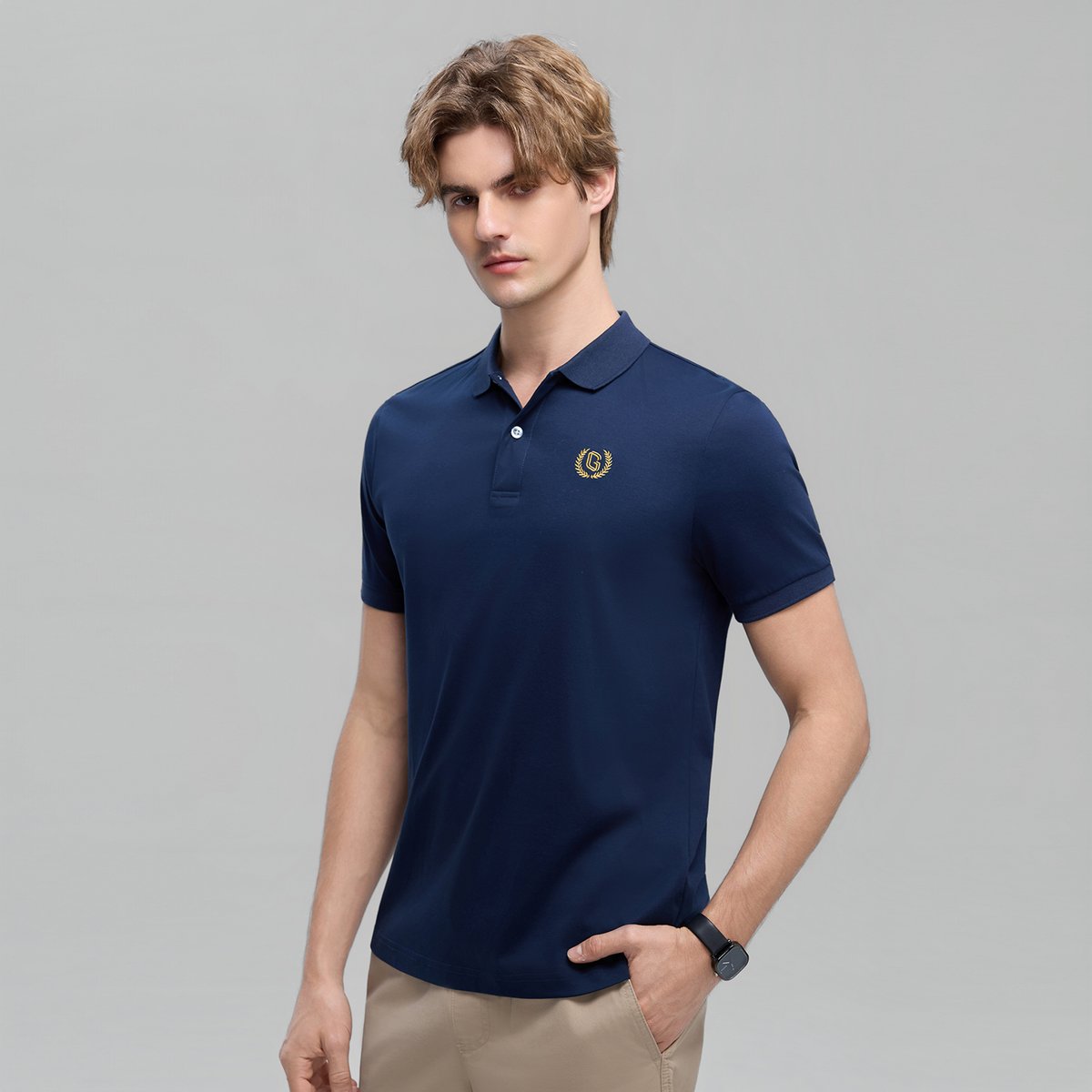 Men’s Liquid Touch Slim Fit Cotton Interlock Polo - Giordano Online
