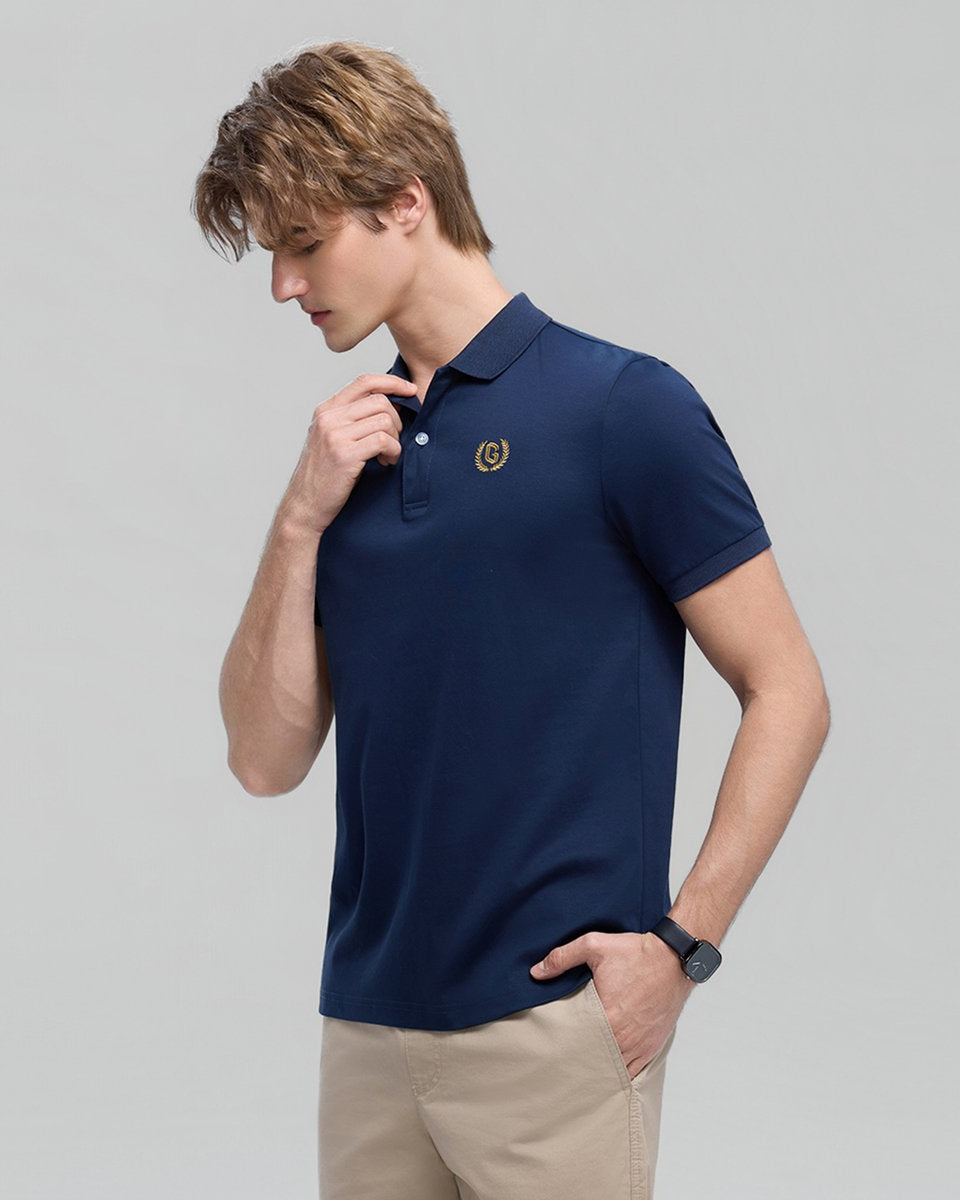 Men’s Liquid Touch Slim Fit Cotton Interlock Polo - Giordano Online