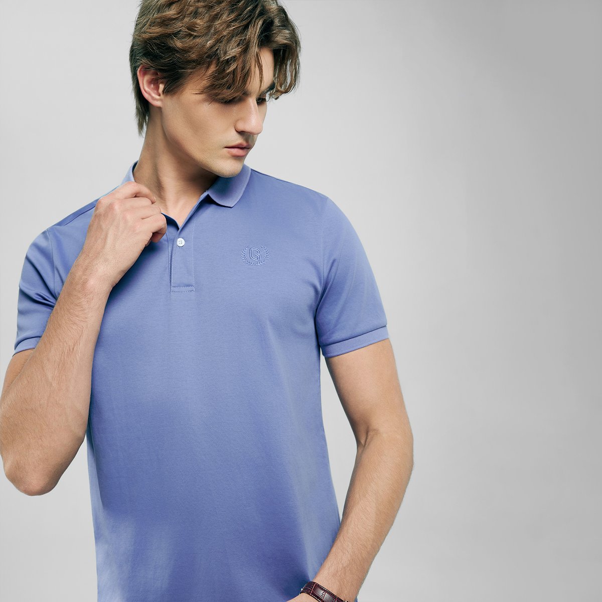 Men’s Liquid Touch Slim Fit Cotton Interlock Polo - Giordano Online