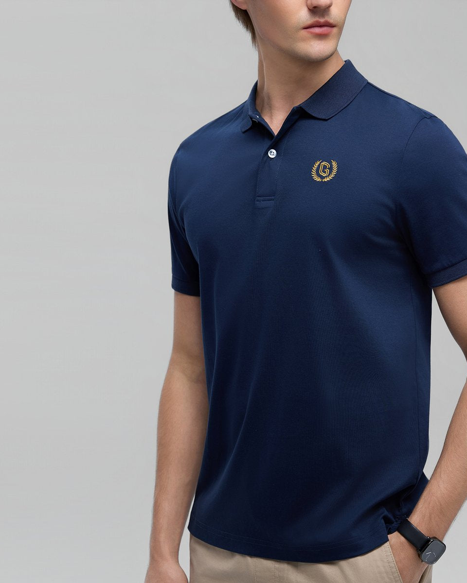 Men’s Liquid Touch Slim Fit Cotton Interlock Polo - Giordano Online