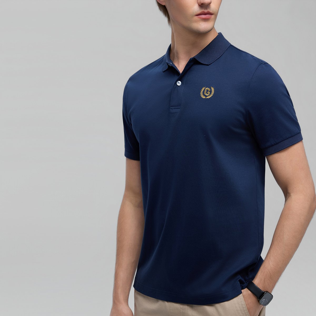 Men’s Liquid Touch Slim Fit Cotton Interlock Polo - Giordano Online