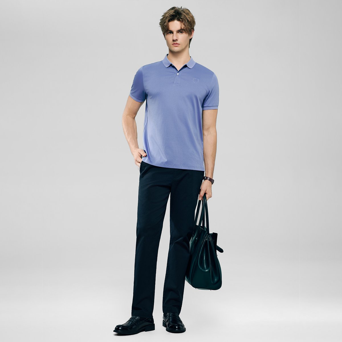 Men’s Liquid Touch Slim Fit Cotton Interlock Polo - Giordano Online