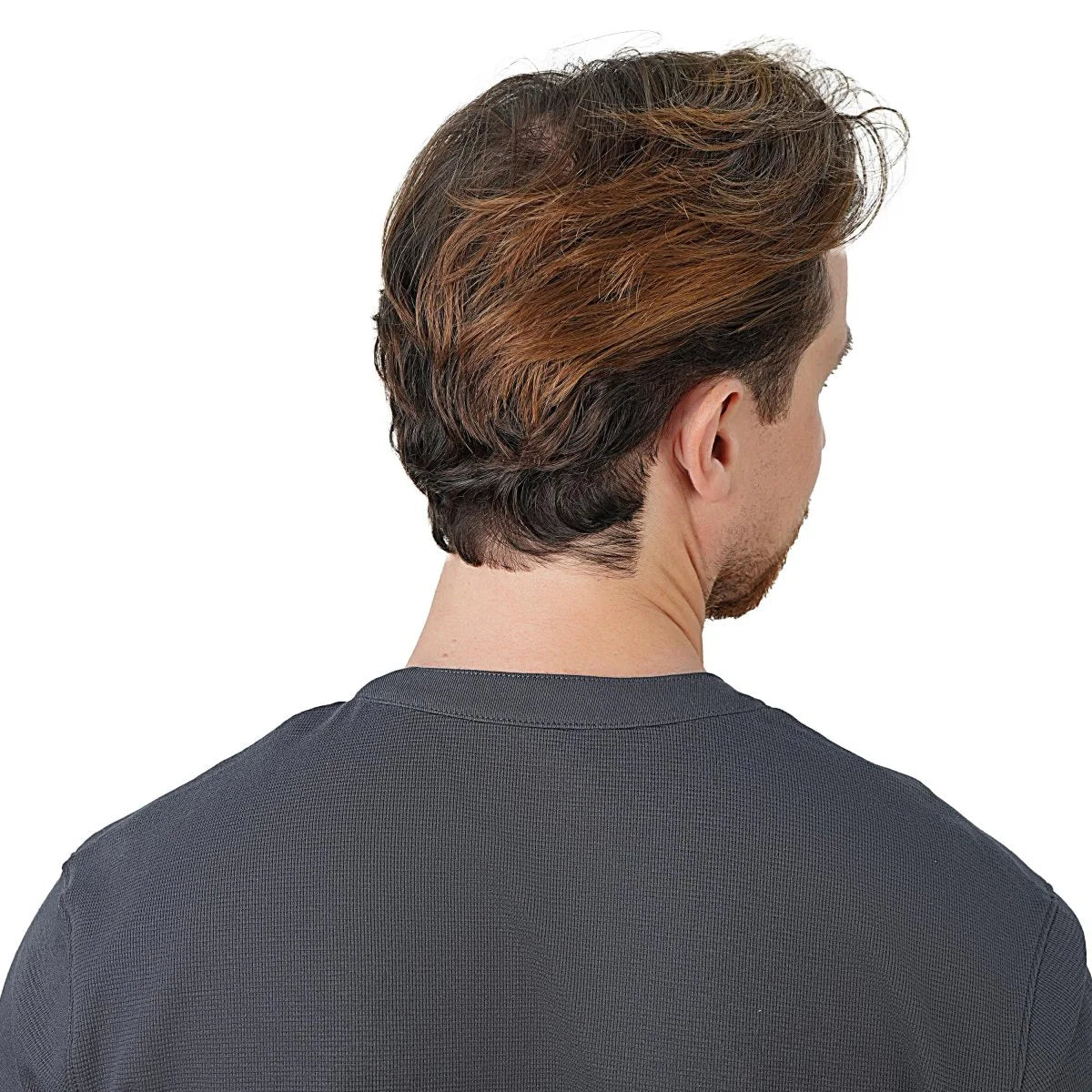 Men's Long Sleeve Stretch Waffle Henley Tee - Giordano Online