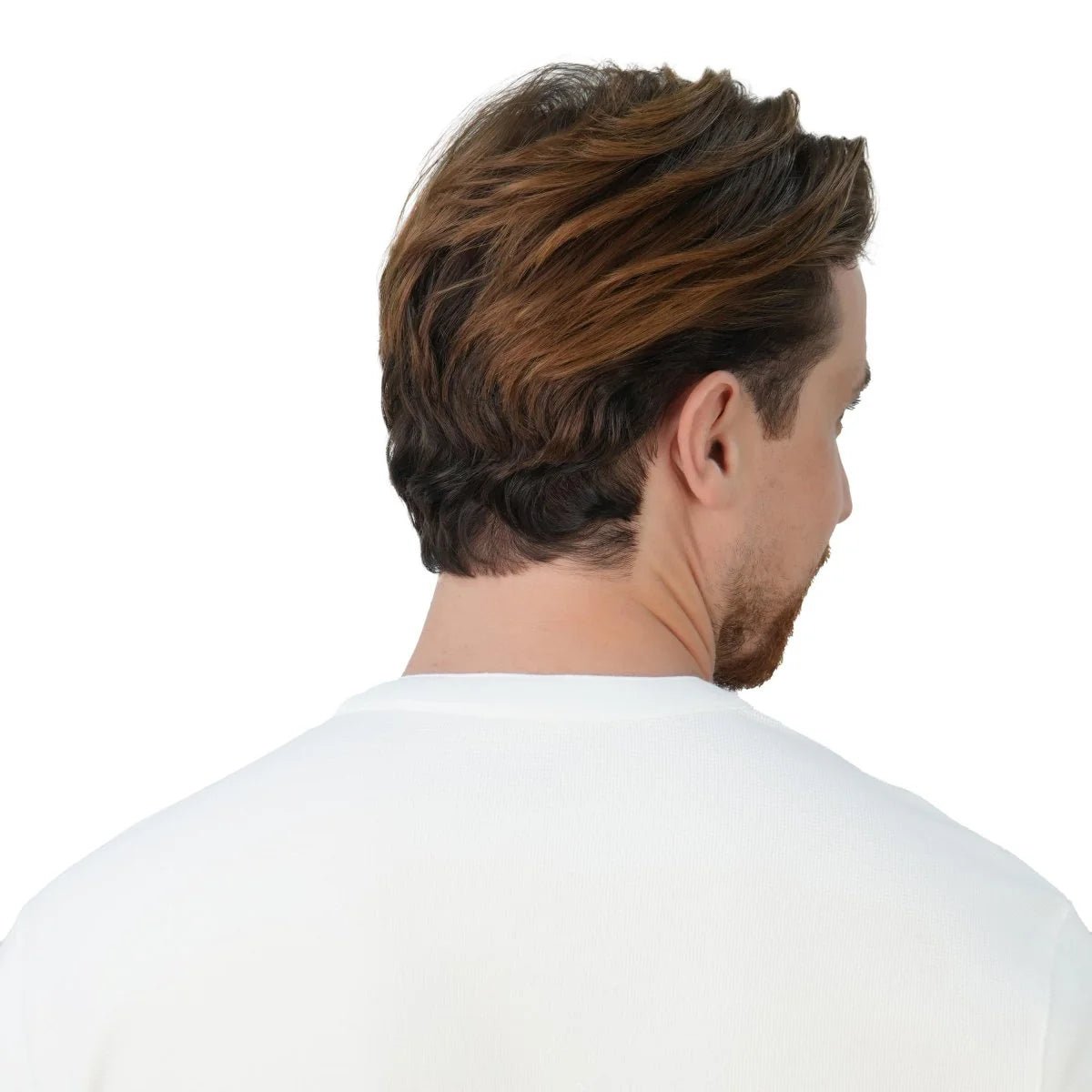 Men's Long Sleeve Stretch Waffle Henley Tee - Giordano Online